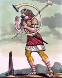 Buccinatore, Militärtrompeter, Illustration aus 